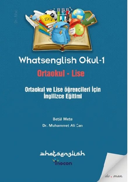 Whatsenglish Okul-1 ders kitabı kapağı